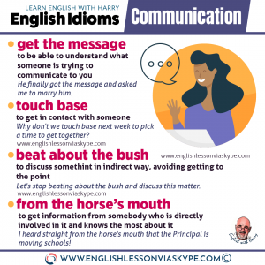 12 English Idioms relating to Communication - Learn English with Harry 👴