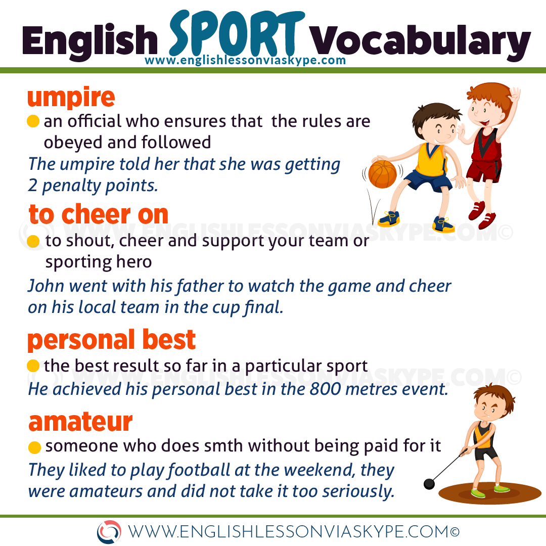 Ielts English Sports Vocabulary Learn English With Harry