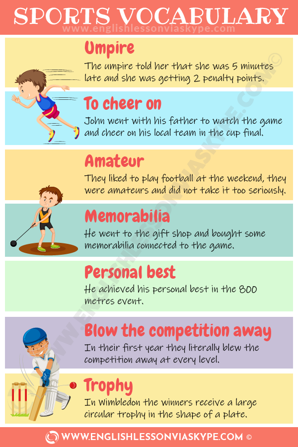 Ielts English Sports Vocabulary Learn English With Harry
