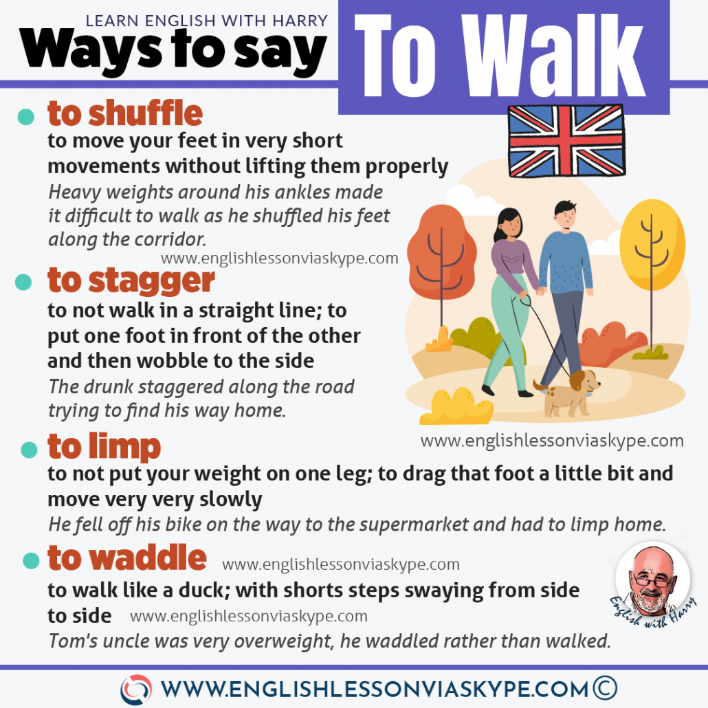 10 Different Words For Walking In English Learn English With Harry
