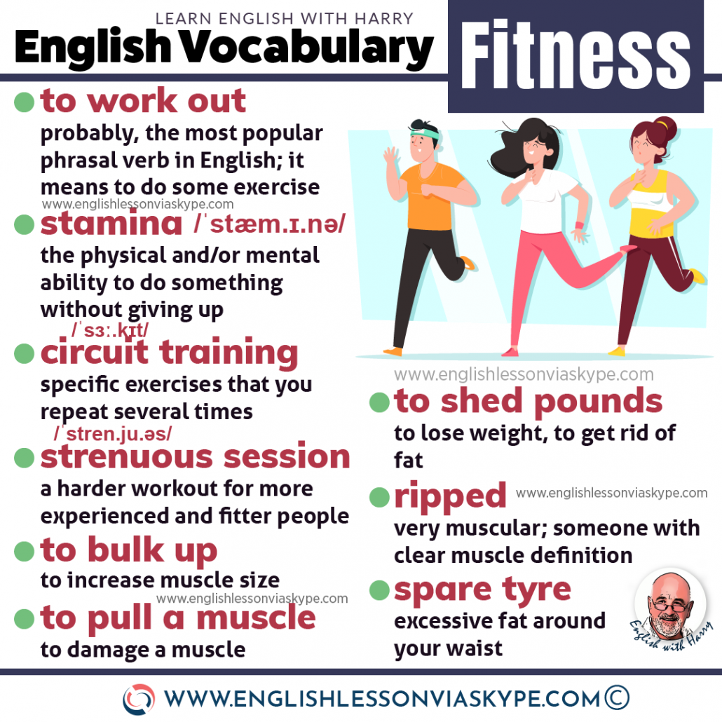 English Fitness Vocabulary Learn English With Harry 