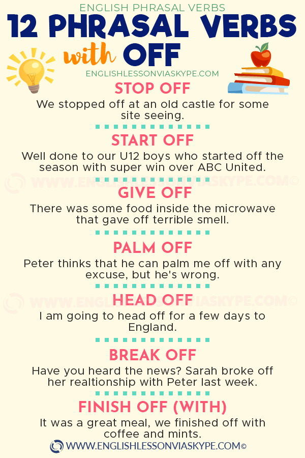 12 Phrasal Verbs With OFF 