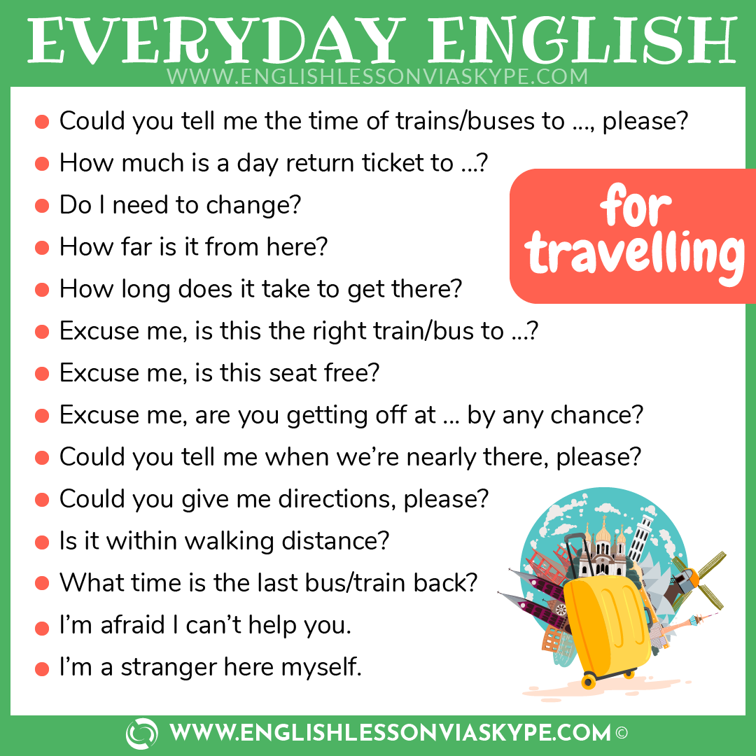 travel line in english