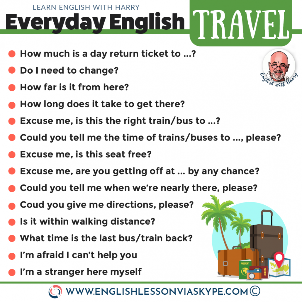 travel english directions