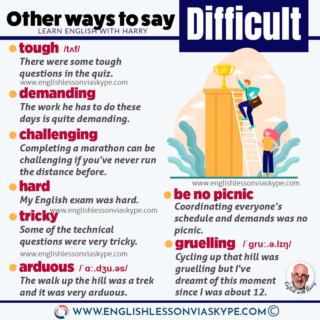 13-other-words-for-difficult-in-english-learn-english-with-harry