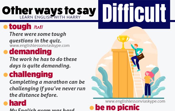 13 Other Words For Difficult In English Learn English With Harry 