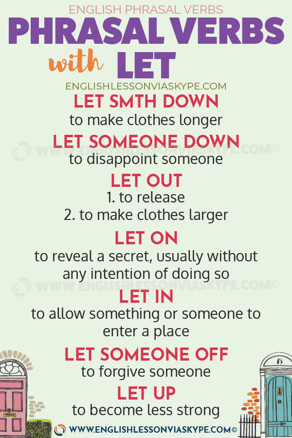 13 Phrasal Verbs With Let Learn English With Harry