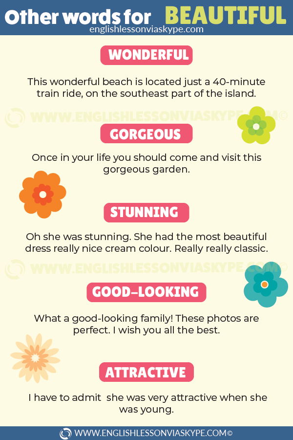 Other Words For Beautiful How To Speak Better English