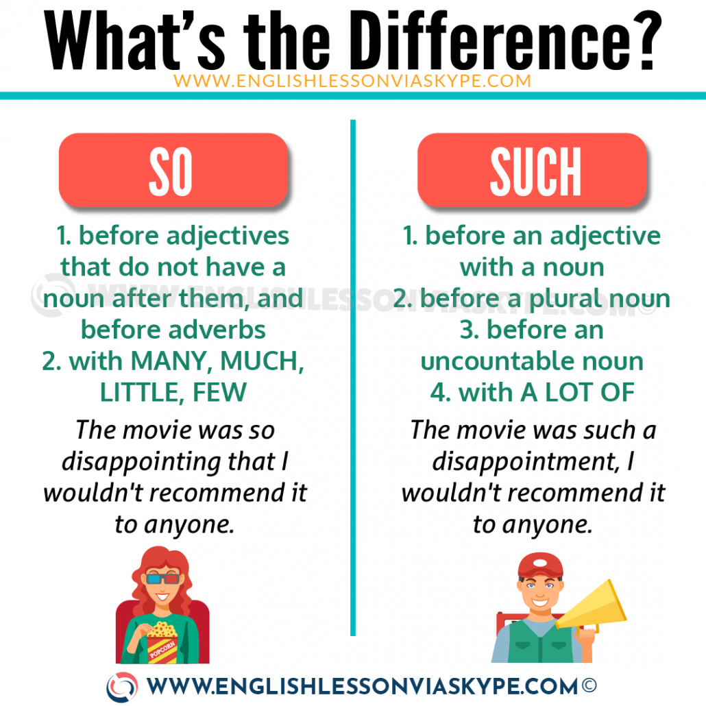 Difference Between So And Such Learn English With Harry