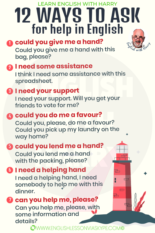 12 Other Ways To Ask For Help In English Learn English With Harry 👴