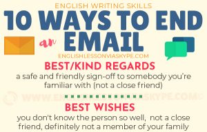 10 Ways to finish an email in English. Formal and informal email endings. www.englishlessonviaskype.com #learnenglish #englishlessons #tienganh #EnglishTeacher #vocabulary #ingles #อังกฤษ #английский #aprenderingles #english #cursodeingles #учианглийский #vocabulário #dicasdeingles #learningenglish #ingilizce #englishgrammar #englishvocabulary #ielts #idiomas