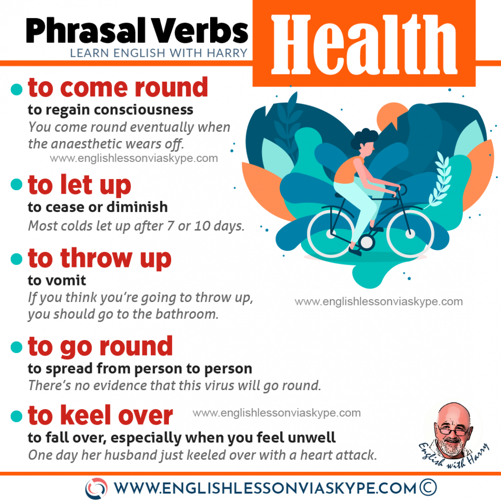 20 English Phrasal Verbs About Health • Learn English With Harry 👴 9628