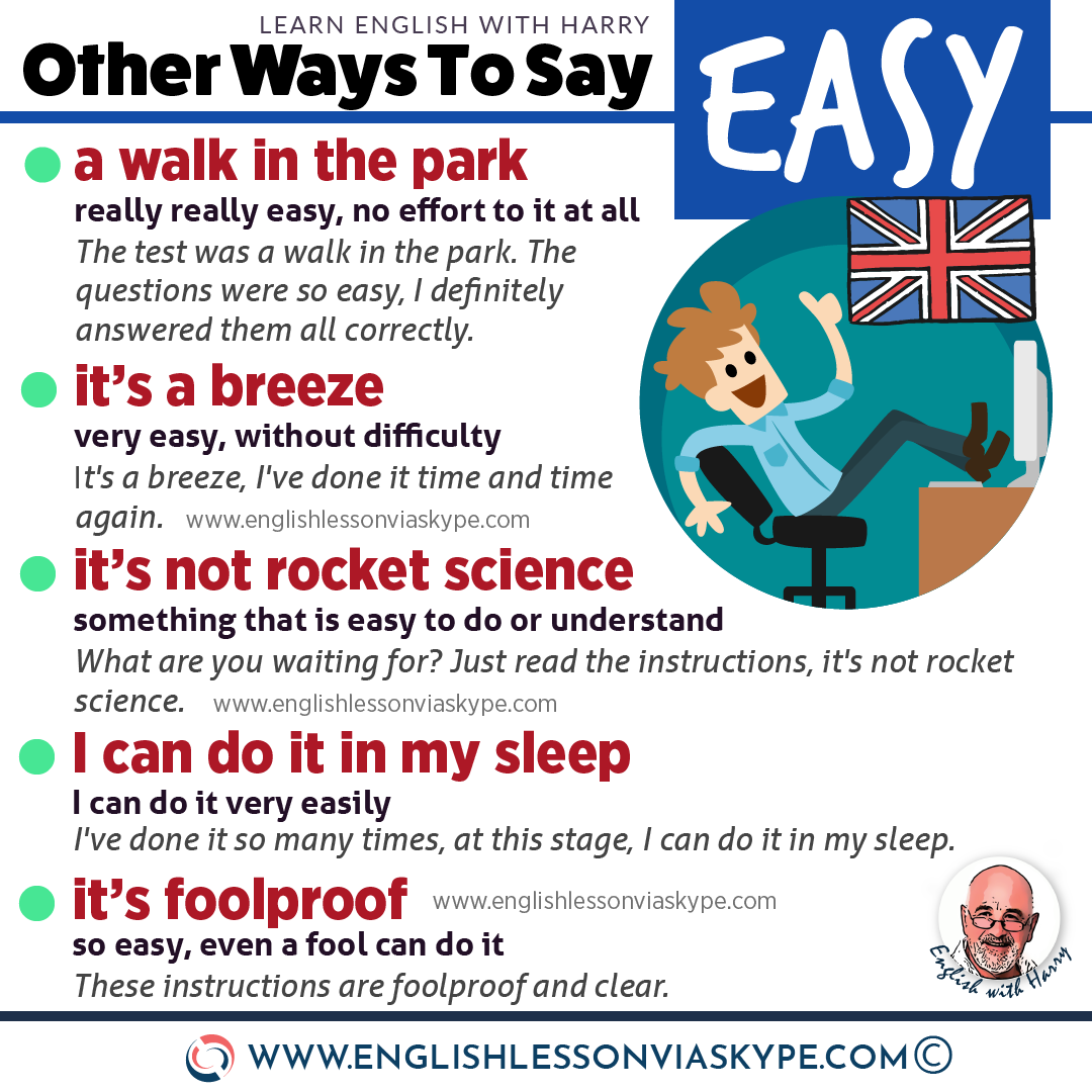 Different Ways To Say Easy In English • Learn English with Harry 👴