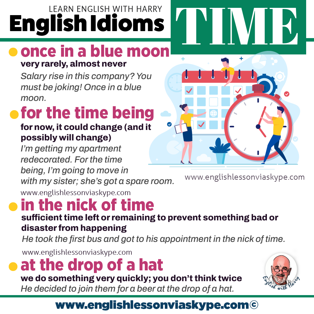 English Idioms Connected With Time 