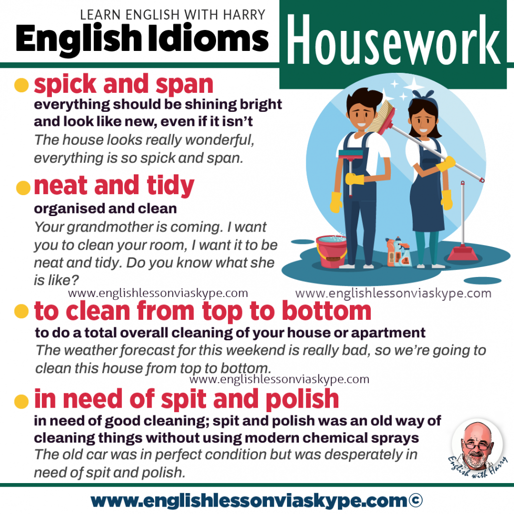 VOCABULARY - Household Chores (2) - ENGLISH - Your Way!