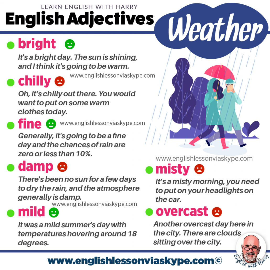 Advanced Adjectives For Describing The Weather English With Harry 