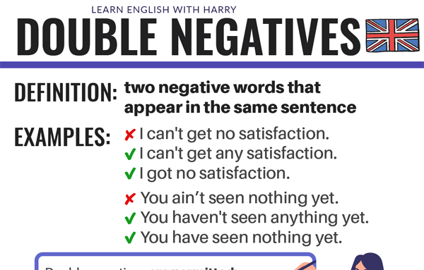 Double Negative Grammar Examples