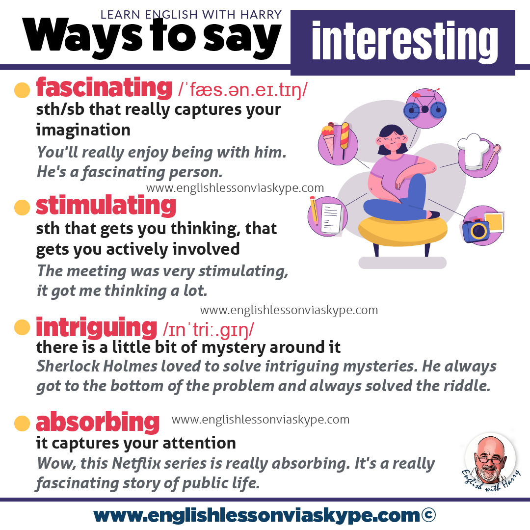 How To Say Interesting In English