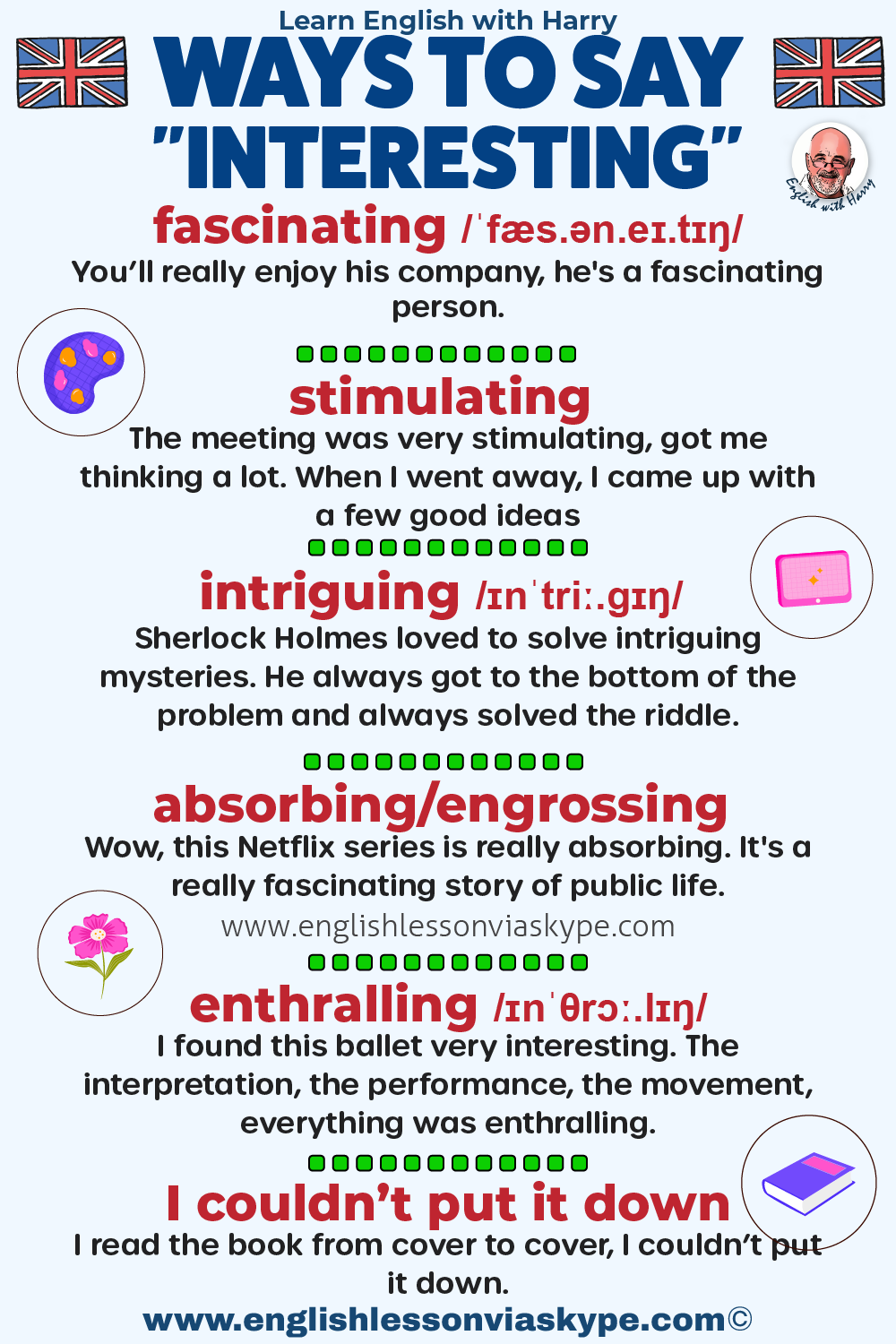 Other Ways To Say Interesting In English Study English Advanced Level