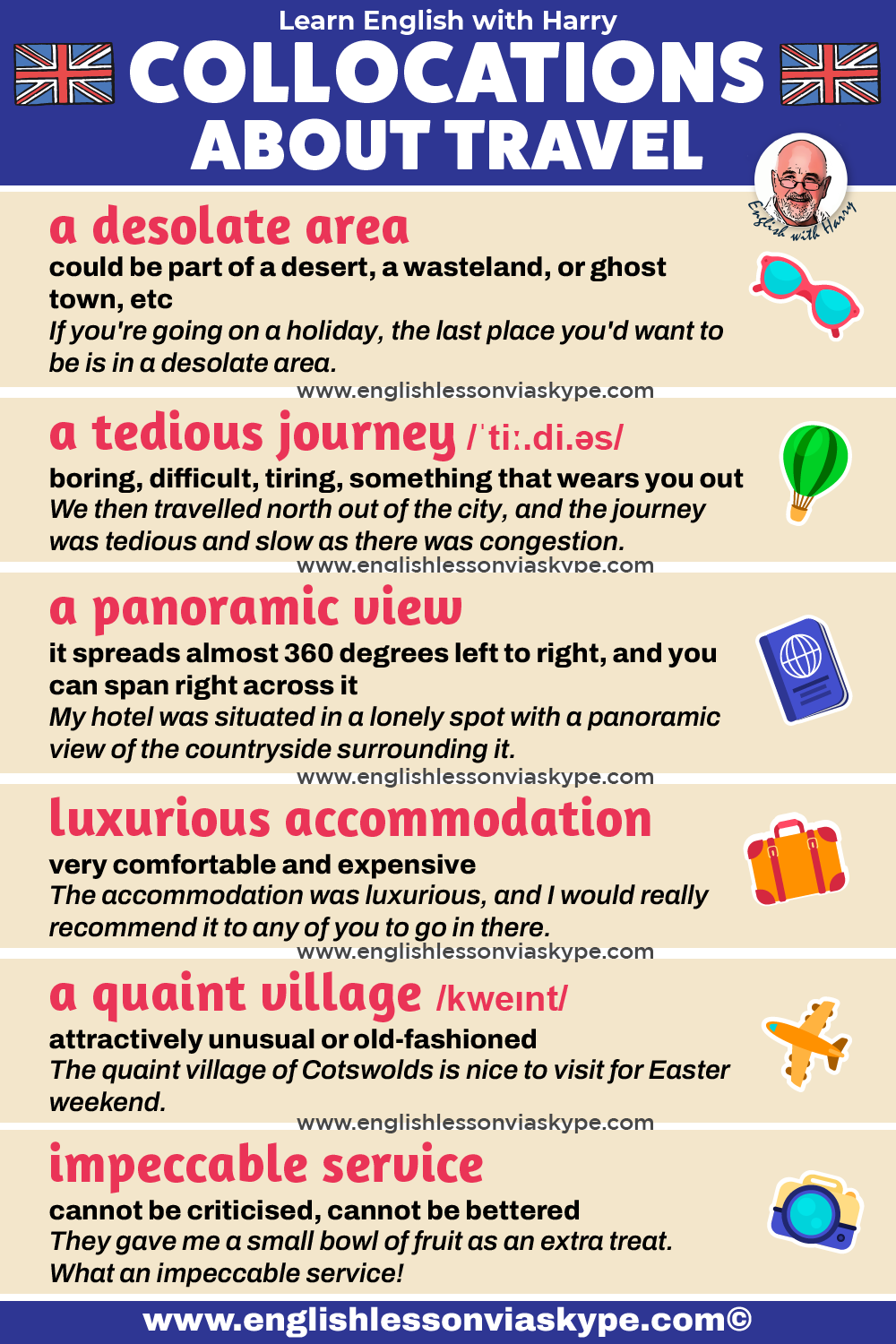 travel related collocations