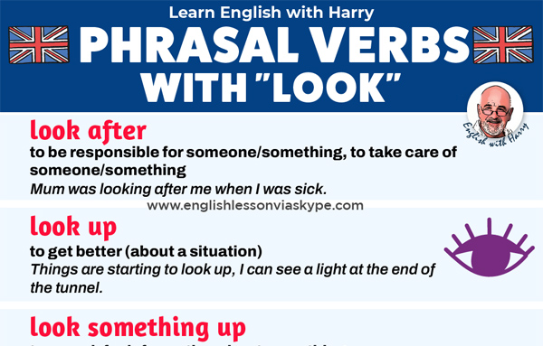 Phrasal Verbs with LOOK and their meanings