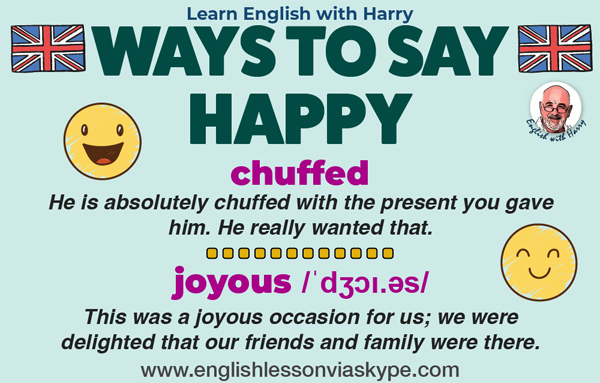 How To Say Happy In English