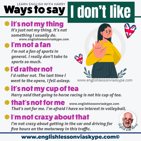 Better Ways To Say I don't Like It • Be More Polite!