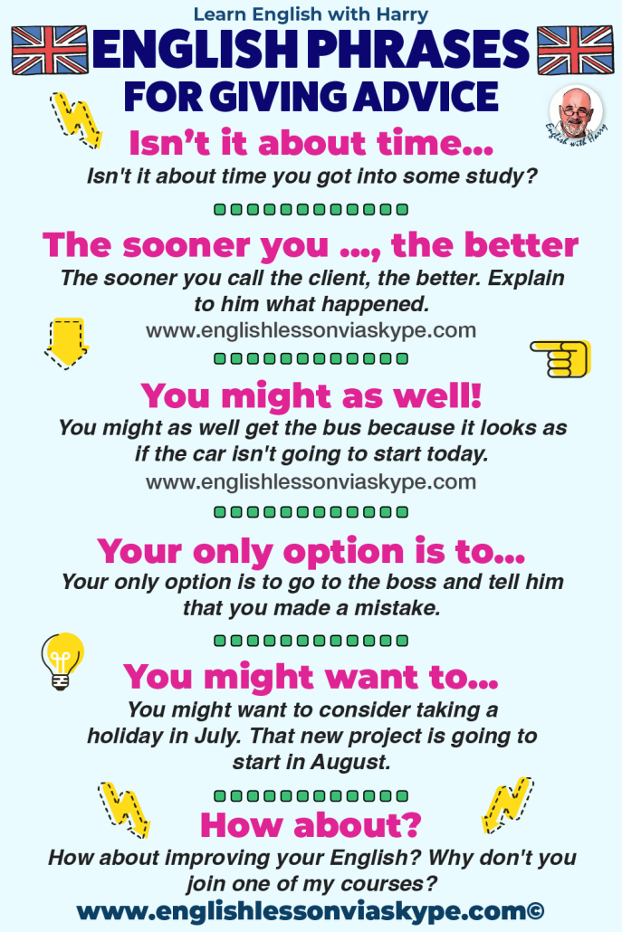 12 Ways To Give Advice In English • Useful Phrases For Speaking